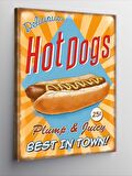 Kanvas Tablo Hot Dogs Temalı