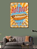 Kanvas Tablo Hot Dogs Temalı