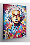 Kanvas Tablo Pop Art Albert Einstein