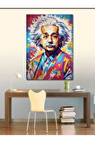 Kanvas Tablo Pop Art Albert Einstein