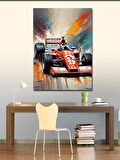 Kanvas Tablo Retro Formula 1 Aracı