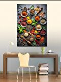 Kanvas Tablo Bahratlar Mutfak Temalı
