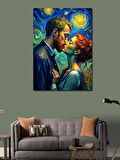 Kanvas Tablo Van Gogh Tarzında Öpücük