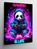 Kanvas Tablo Gamer Panda