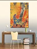 Kanvas Tablo Elektro Gitar