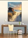 Kanvas Tablo Sahil Ve Tiny House
