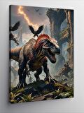 Kanvas Tablo Kızgın Dinozor