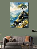 Kanvas Tablo Tepedeki Ağaç