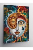 Kanvas Tablo Soyut Maske