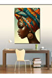 Kanvas Tablo Afrikalı Kadın Portresi