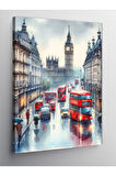 Kanvas Tablo Londra Otobüs Ve Big Ben