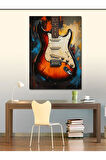 Kanvas Tablo Elektro Gitar