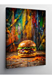 Kanvas Tablo Hamburger