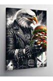 Kanvas Tablo Burger Tutan Kartal