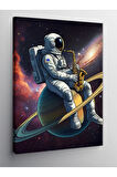 Kanvas Tablo Astronot Müzisyen