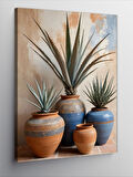 Kanvas Tablo Seramik Vazolar Ve Bitkiler