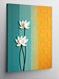 Kanvas Tablo Minimal Lotus Çiçeği