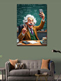 Kanvas Tablo Albert Einstein Çizgi Karakter