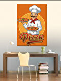 Kanvas Tablo Pizzacı Şef Posteri