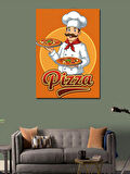 Kanvas Tablo Pizzacı Şef Posteri