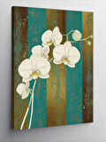 Kanvas Tablo Beyaz Orkide Çiçeği