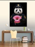 Kanvas Tablo Polis Panda ve Donut