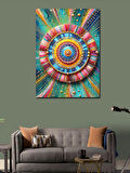 Kanvas Tablo Renkli Mandala Çizimi