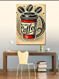 Kanvas Tablo But First Coffee Afişi