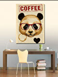 Kanvas Tablo Kahve Seven Panda
