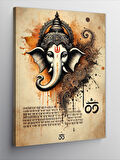 Kanvas Tablo Hindu Ganesh Motifi