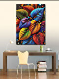 Kanvas Tablo Canlı Renkli Yapraklar