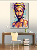 Kanvas Tablo Zarif Afrika Kadını