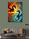 Kanvas Tablo Ateş ve Su Ejderhaları