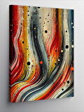 Kanvas Tablo Renkli Soyut Çizgiler