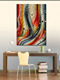 Kanvas Tablo Renkli Soyut Çizgiler