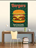 Kanvas Tablo "Burgers" ve Lezzet Posteri