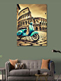 Kanvas Tablo Colosseum ve Retro Vespa