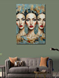 Kanvas Tablo Soyut Kadın Portreleri