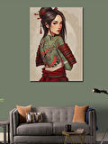 Kanvas Tablo Samuray Kadın