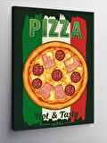 Kanvas Tablo Sıcak Ve Lezzetli Pizza Posteri