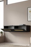 DA1220AG RANY Dresuar , Antre Hol Rafı Antrasit-Gold 120cm