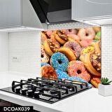 CAM OCAK ARKASI KORUYUCU | DONUT DESEN MODEL