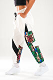 Neon Desenli Jogger Pantolon