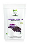 Herbs & Harmony Purple Basil Herbal Tea Mor Reyhan Bitki Çayı 150 gram