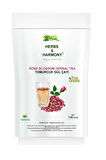 Herbs & Harmony Rose Blossom Herbal Tea Tomurcuk Gül Bitki Çayı 150 gram