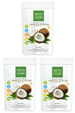 KetoCook Ketojenik Hindistan Cevizi Unu ( Coconut Flour )trio Avantajlı Set 300 gram X 3 Adet