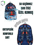 OPTİZON SPIDERMAN DESENLİ Beşli Erkek Çocuk İlkokul Okul Çantası + Termal beslenme seti + Kalemlik + suluk