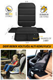Proton Jumbuck  Uyumlu Deri Oto Çocuk Bebek Koltuğu Koruyucu - Isofix Uyumlu - Leke Tutmaz - Silinebilir