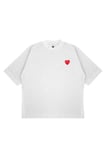 Unisex Oversize COMME DES GARÇONS BASIC Baskılı Boxy Fit Kalın Kumaşlı (240gsm) T-shirt