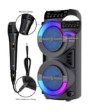 LED Işıklı Kablosuz Bluetooth Hoparlör USB TF Kart Destekli